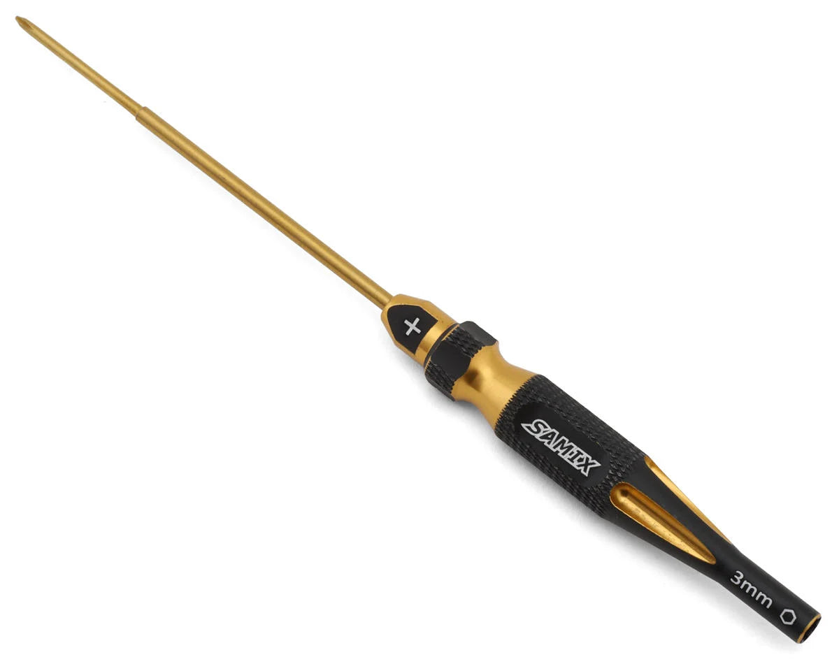 Samix Axial SCX30 2-in-1 Screw & Nut Driver (Gold) (Phillips/3mm Nut)