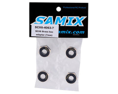 Samix SCX-6 Brass Hex Adapter (4) (7mm)