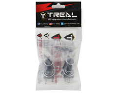 Treal Hobby Redcat Gen9 Aluminum Rear Hubs/Inner Portal Covers (Black) (2)