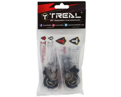 Treal Hobby Redcat Ascent/Gen9 Brass Inner Front Portal Covers (Black) (2) (78g)