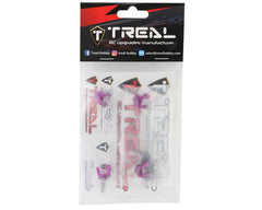Treal Hobby Losi Mini LMT Aluminum Lower Shock & Links Mounts (Purple) (4)