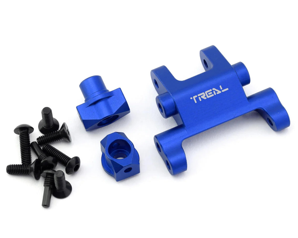 Treal Hobby Losi Promoto MX CNC Aluminum Front Suspension Mount Set (Blue)