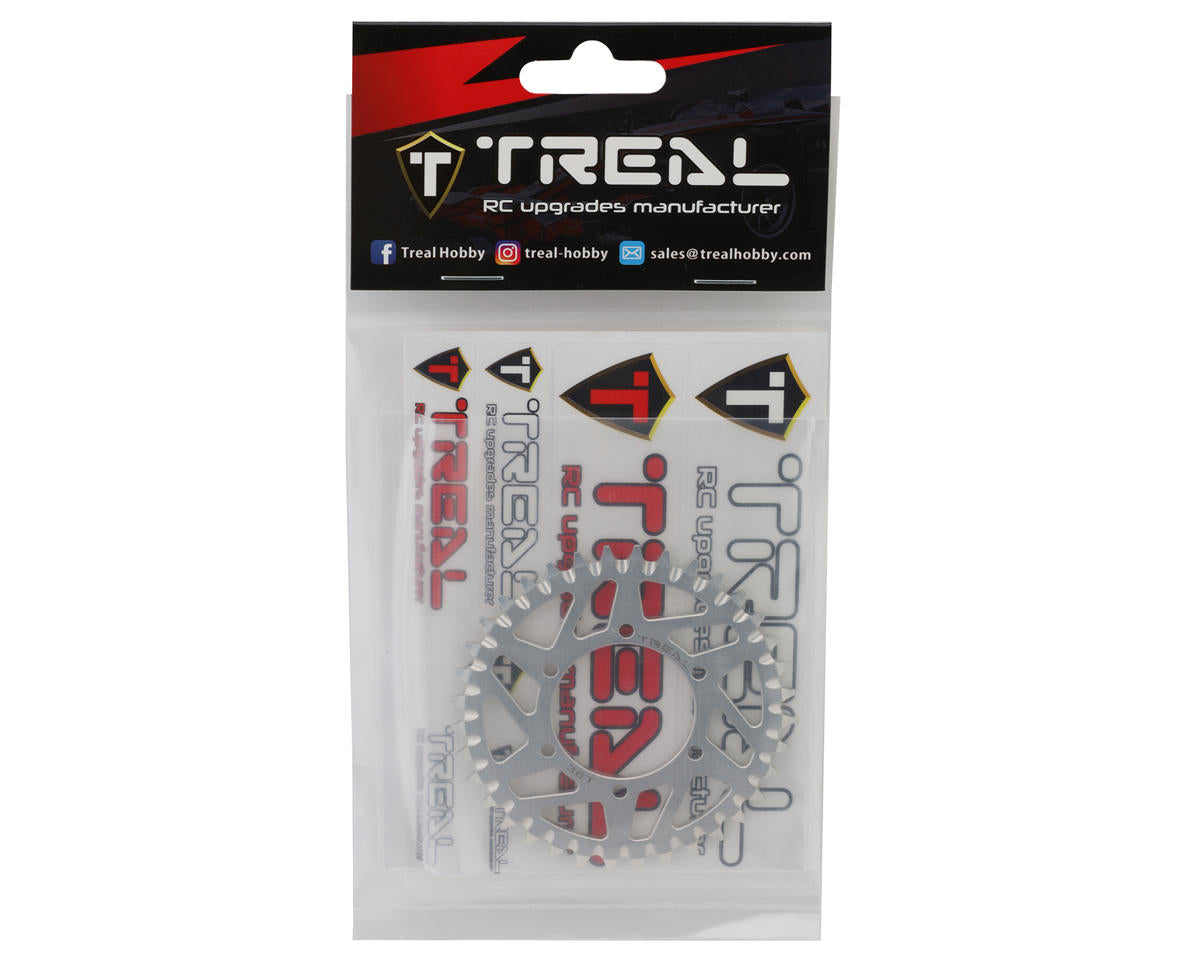 Treal Hobby Losi Promoto MX CNC Aluminum Rear Sprocket (Silver) (36T)