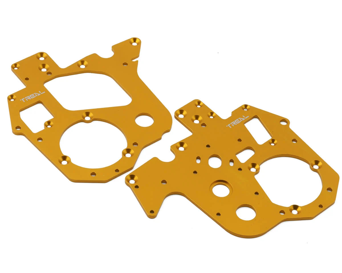 Treal Hobby Promoto MX Aluminum Chassis Plates (Gold) (2)