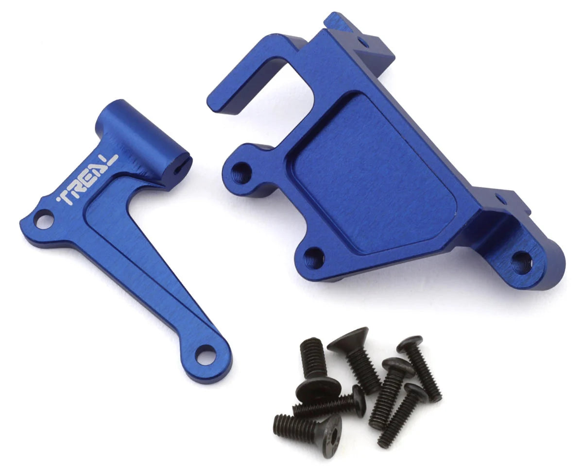 Treal Hobby Promoto MX Aluminum Electronics Mount Set (Blue)