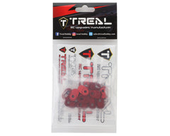 Treal Hobby Losi Promoto MX CNC Aluminum Chain Tensioner Adjustment Insert Set (Red)