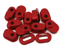 Treal Hobby Losi Promoto MX CNC Aluminum Chain Tensioner Adjustment Insert Set (Red)