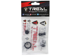 Treal Hobby Losi Promoto MX CNC Aluminum Shock Cap With Bottom Retainer Set (Black)