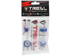 Treal Hobby Losi Promoto MX CNC Aluminum Shock Cap With Bottom Retainer Set (Blue)