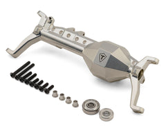 Treal Hobby Axial SCX10 III 7075 Aluminum Diamond Front Portal Axle Housing (Silver)