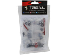 Treal Hobby Axial SCX24 Front End Upgrade Kit (Black/Red)