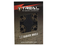 Treal Hobby Type C 1.0" 4-Slot Brass Beadlock Wheels (Bronze) (4) (50g)