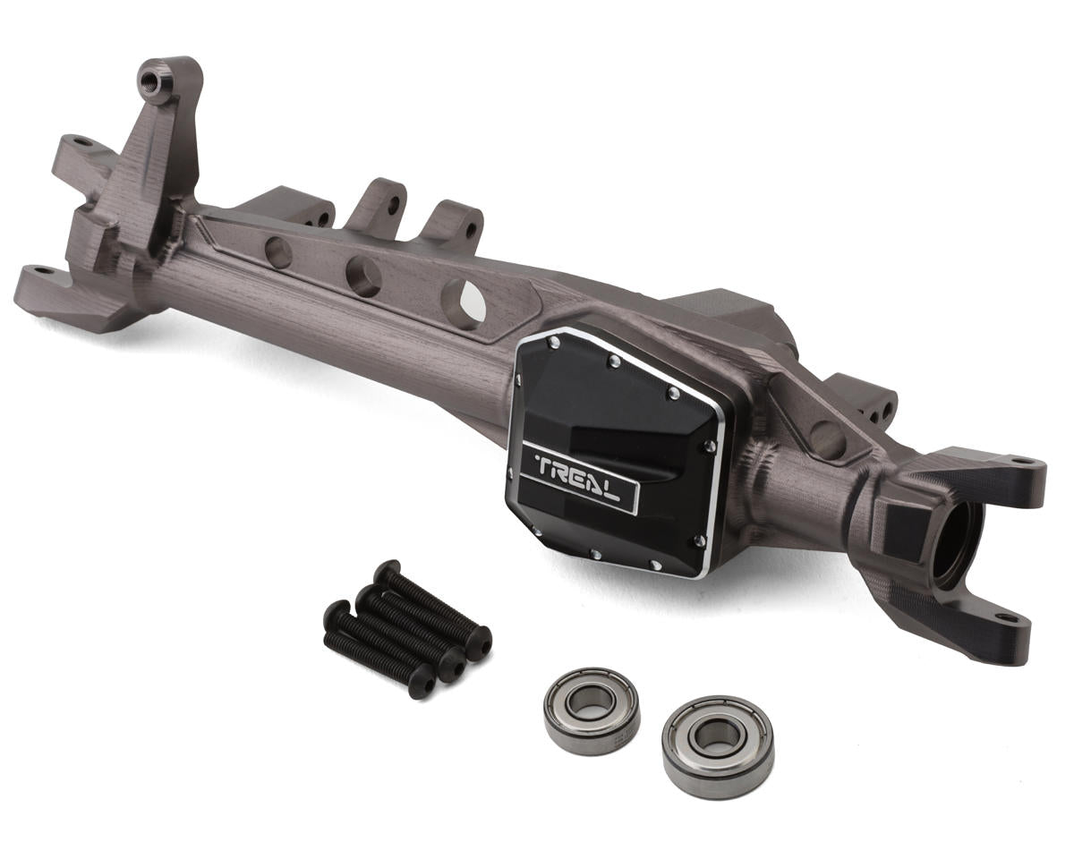 Treal Hobby Axial SCX6 AR90 Front Axle Housing (Grey)