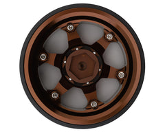 Treal Hobby Type A 2.9" 6-Spoke Slotted Beadlock Aluminum Wheels (Bronze) (2) (256g)