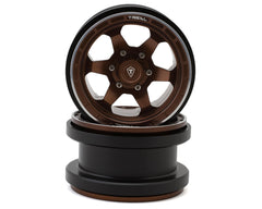 Treal Hobby Type A 2.9" 6-Spoke Slotted Beadlock Aluminum Wheels (Bronze) (2) (256g)