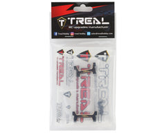 Treal Hobby Brass Front & Rear Bumper Mounts for Traxxas TRX-4M (Black) (2) (9.1g)