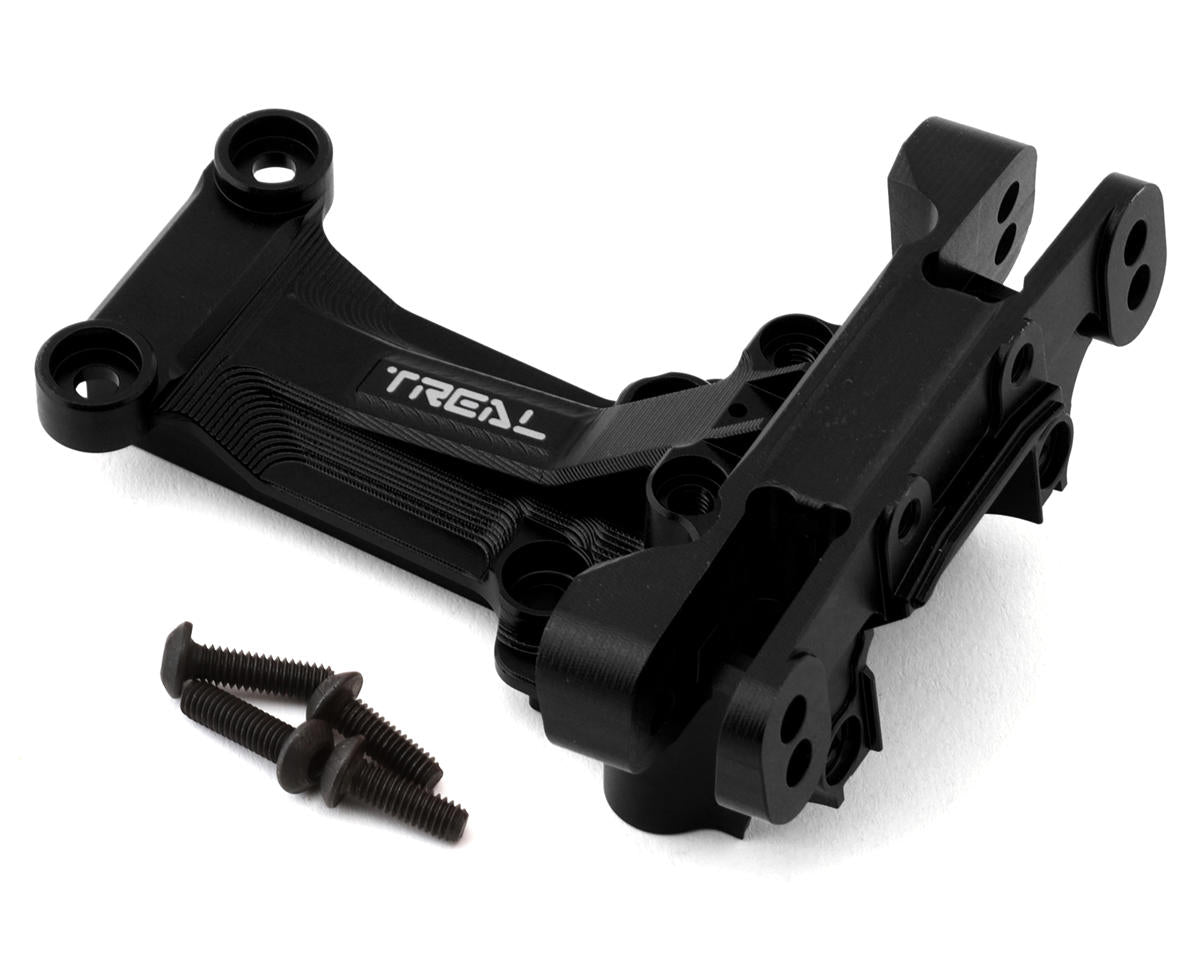 Treal Hobby Aluminum Front Upper Bulkhead for Traxxas XRT/X-Maxx (Black)