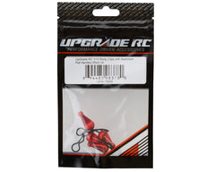 UpGrade RC 1/10 Body Clips with Aluminum Pull Handles (Red) (4)