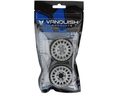 Vanquish Products KMC KM445 Impact 1.9" Beadlock Crawler Wheels (Clear) (2)