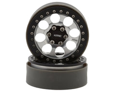 Vanquish Products KMC 2.2 KM237 Riot Beadlock Crawler Wheels (Silver) (2)