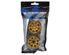 Vanquish Products KMC KM237 Riot 1.9" Beadlock Crawler Wheels (Gold) (2)