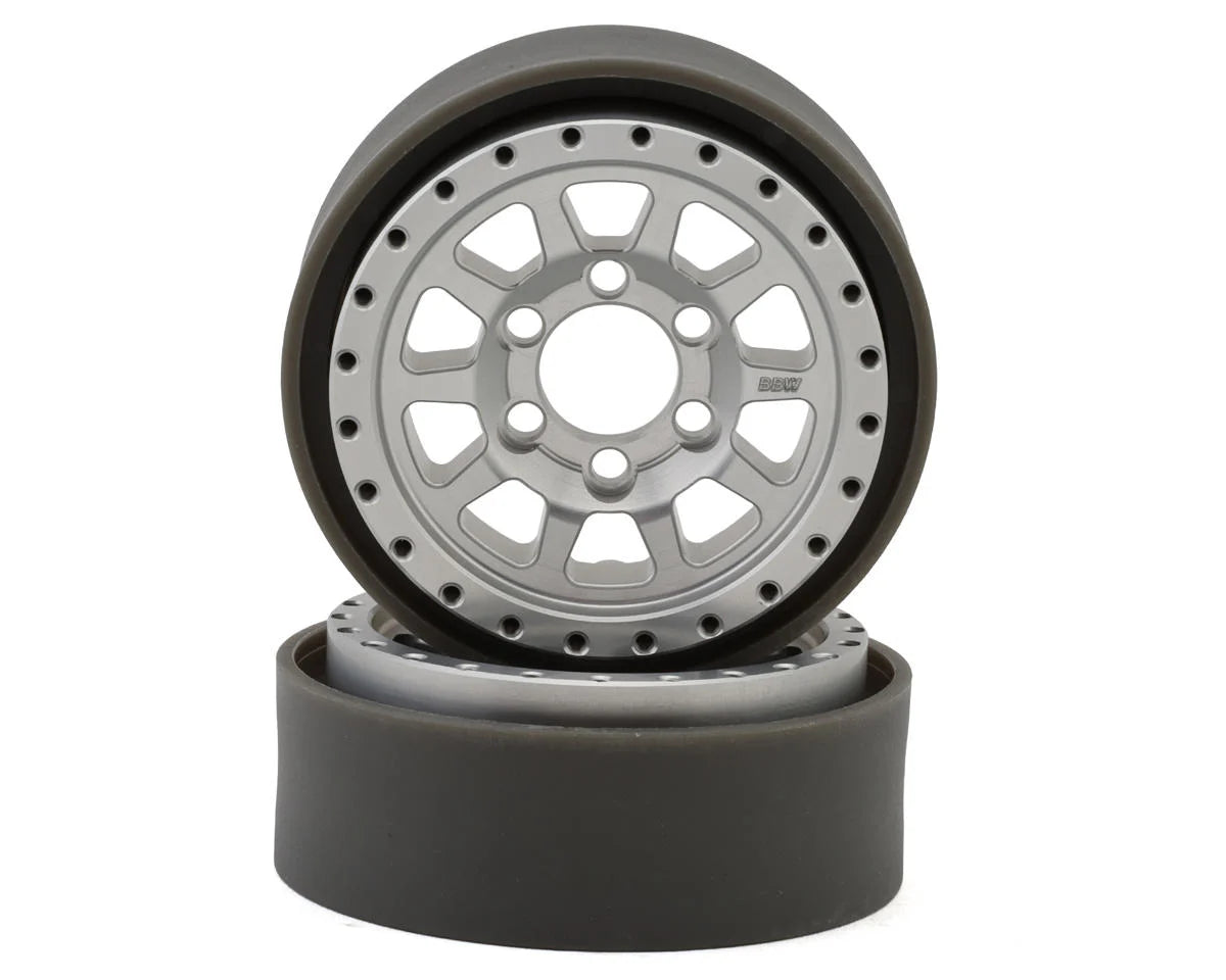 Vanquish Products Battle Born Sierra 1.9" Crawler Beadlock Wheels (Clear) (2)