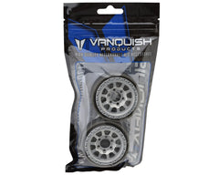 Vanquish Products Battle Born Sierra 1.9" Crawler Beadlock Wheels (Clear) (2)