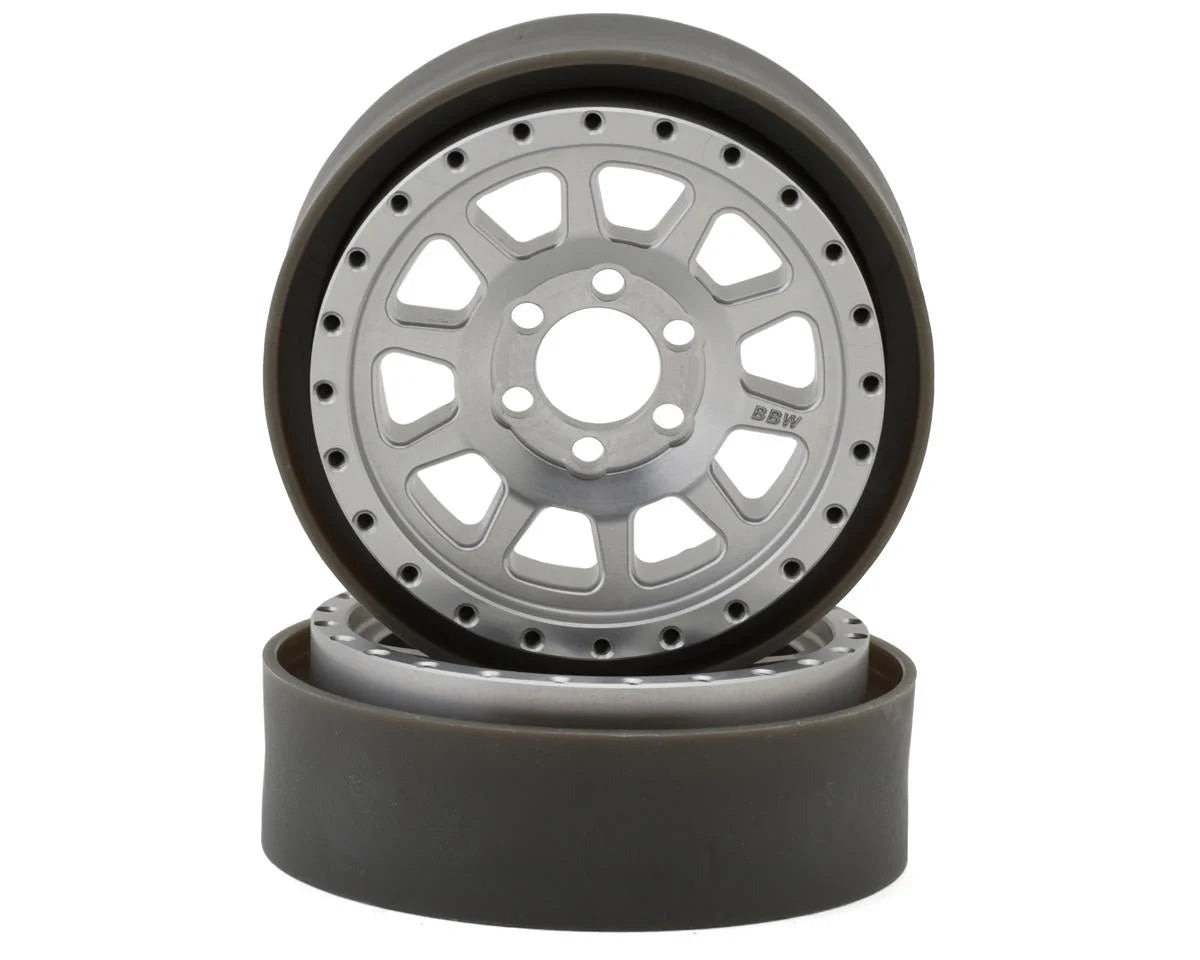 Vanquish Products Battle Born Wheels Sierra 2.2 Beadlock Crawler Wheels (Clear) (2)