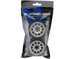Vanquish Products Battle Born Wheels Sierra 2.2 Beadlock Crawler Wheels (Clear) (2)