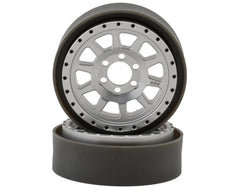 Vanquish Products Battle Born Wheels Sierra 2.2 Beadlock Crawler Wheels (Clear) (2)