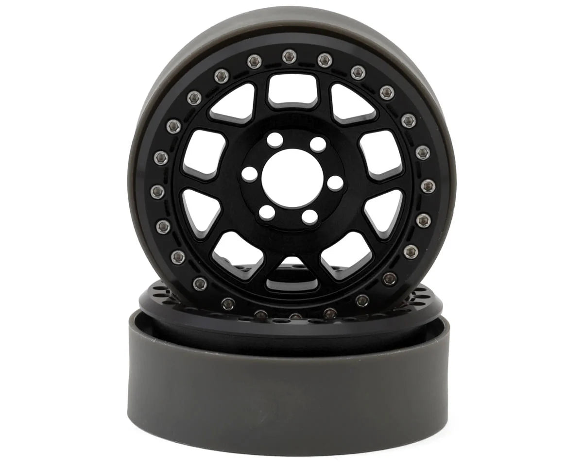 Vanquish Products Battle Born Wheels Whiskey 2.2 Beadlock Crawler Wheels (Black) (2)
