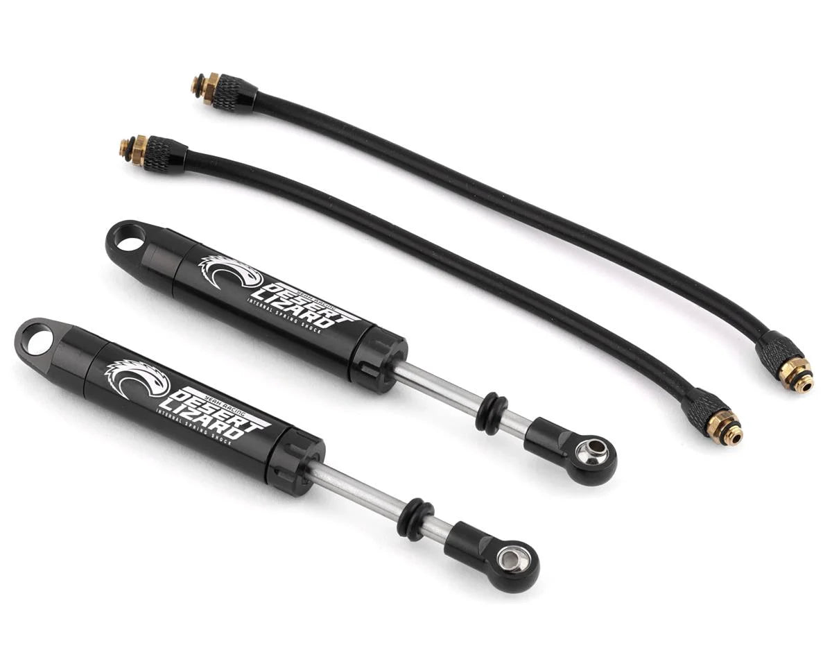 Yeah Racing Desert Lizard Piggyback Shocks w/Reservoir (Black) (2) (90mm)