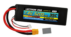 Lectron Pro 7.4V 5200mAh 35C Lipo Battery with XT60 Connector + Adapter