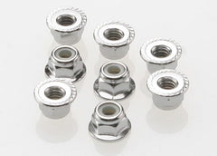 NUT FLANGED NYLON LOCKING 4MM