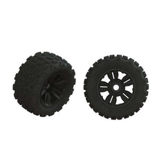 1/5 dBoots Copperhead2 SB MT Front/Rear 3.8 Pre-Mounted Tires, 17mm Hex (2)