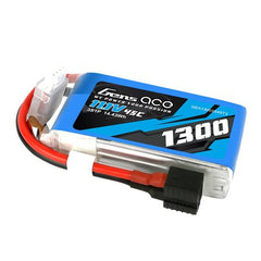 11.1V 1300mAh 45C 3S LiPo Battery: EC3, Deans