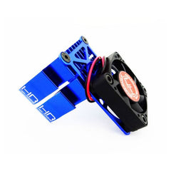 Clip-On Two-Piece Motor Heat Sink with Fan, Blue