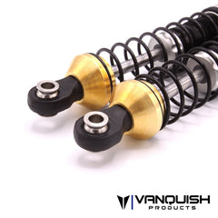 Vanquish Brass Incision Shock Lower Spring Cup 2 pcs Gold