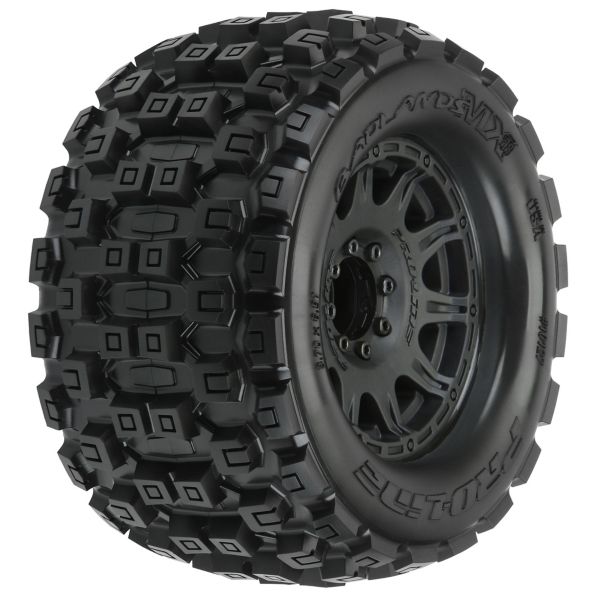 Badlands MX38 3.8" Mounted Raid MT Tires, 8x32 17mm (F/R)