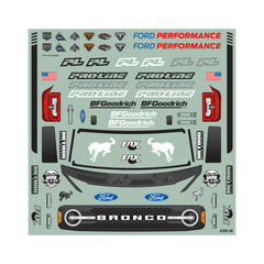 1/10 2021 Ford Bronco Clear Body: Stampede, Granite, Vorteks