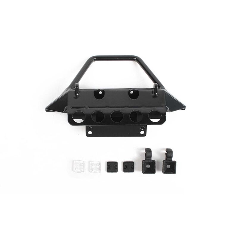 Metal Front Bumper w/Lights for SCX10 III Jeep