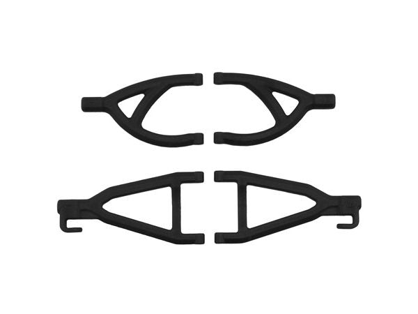 Rear Up/Low A-arms, Black:1/16 ERV
