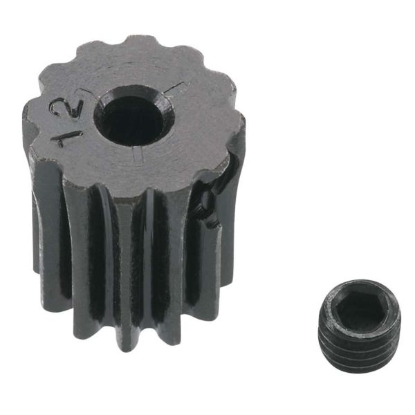 0.5 Module Hard Blackened Steel Mini Pinion 2mm, 12T