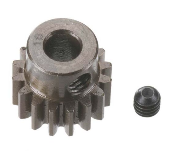 Extra Hard 5mm Bore .8 Module (31.75P) Pinion, 16T