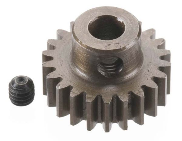 Extra Hard 5mm Bore .8 Module (31.75P) Pinion, 22T