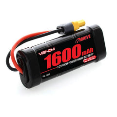 7.2V 1600mAh 6-Cell DRIVE 1/16 NiMH Battery: UNI 2.0 Plug