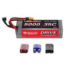 11.1V 5000mAh 3S 35C DRIVE  Hardcase LiPo Battery: UNI 2.0 Plug