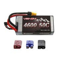 7.4V 4600mAh 2S 50C Crawler LiPo Shorty Hardcase Battery: UNI 2.0 Plug