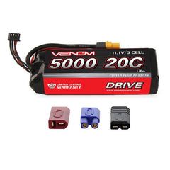 11.1V 5000mAh 3S 20C DRIVE LiPo Battery: UNI 2.0 Plug