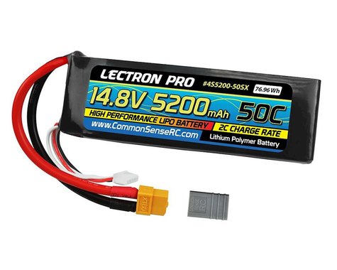 Common Sense RC Lectron Pro 2S 50C LiPo Battery w/XT60 (7.4V/5200mAh)